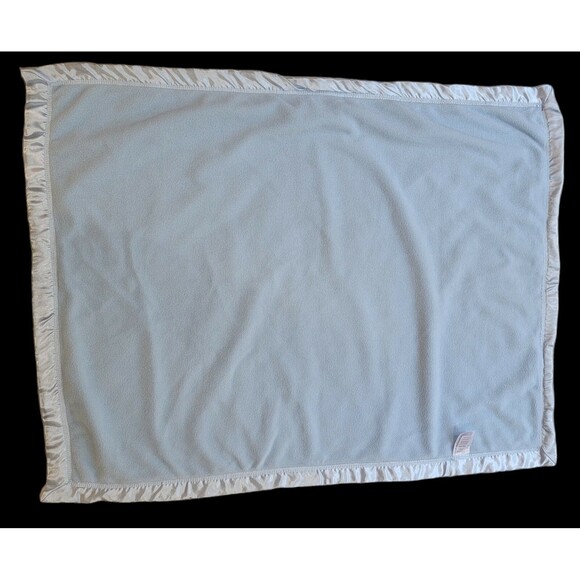 Sterling All Blue Baby Blanket Silky Satin Edge Diamond Pattern Solid Security - Picture 8 of 8